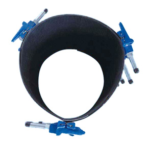 DCI lug pipe repair clamp with triple band